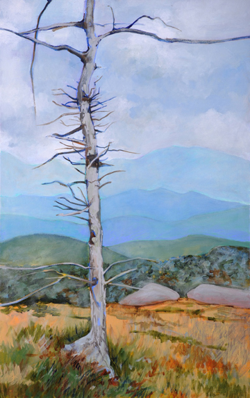 Lone Fir: Mt Rogers by Elizabeth Bradford at Les Yeux du Monde Art Gallery